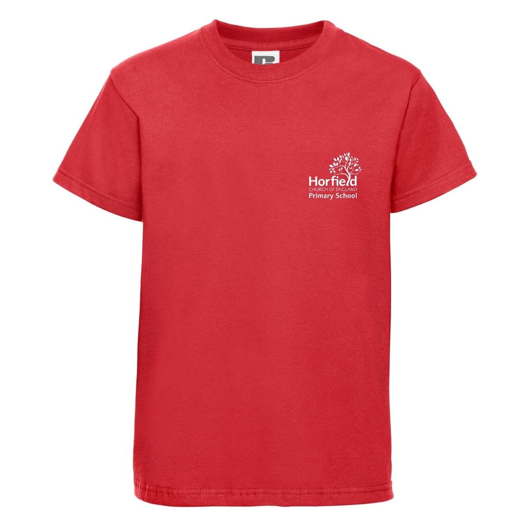Red house PE t-shirt - age 5/6