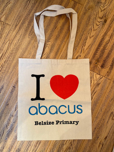 I Love Abacus tote bag