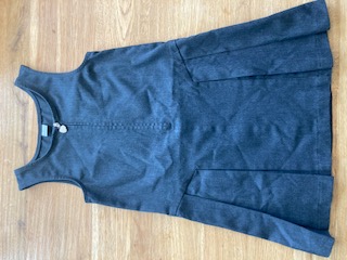 Pinafore Grey Dress - TU - Age 5 110cms