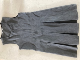 Pinafore Grey Dress - M&S - Age 5-6