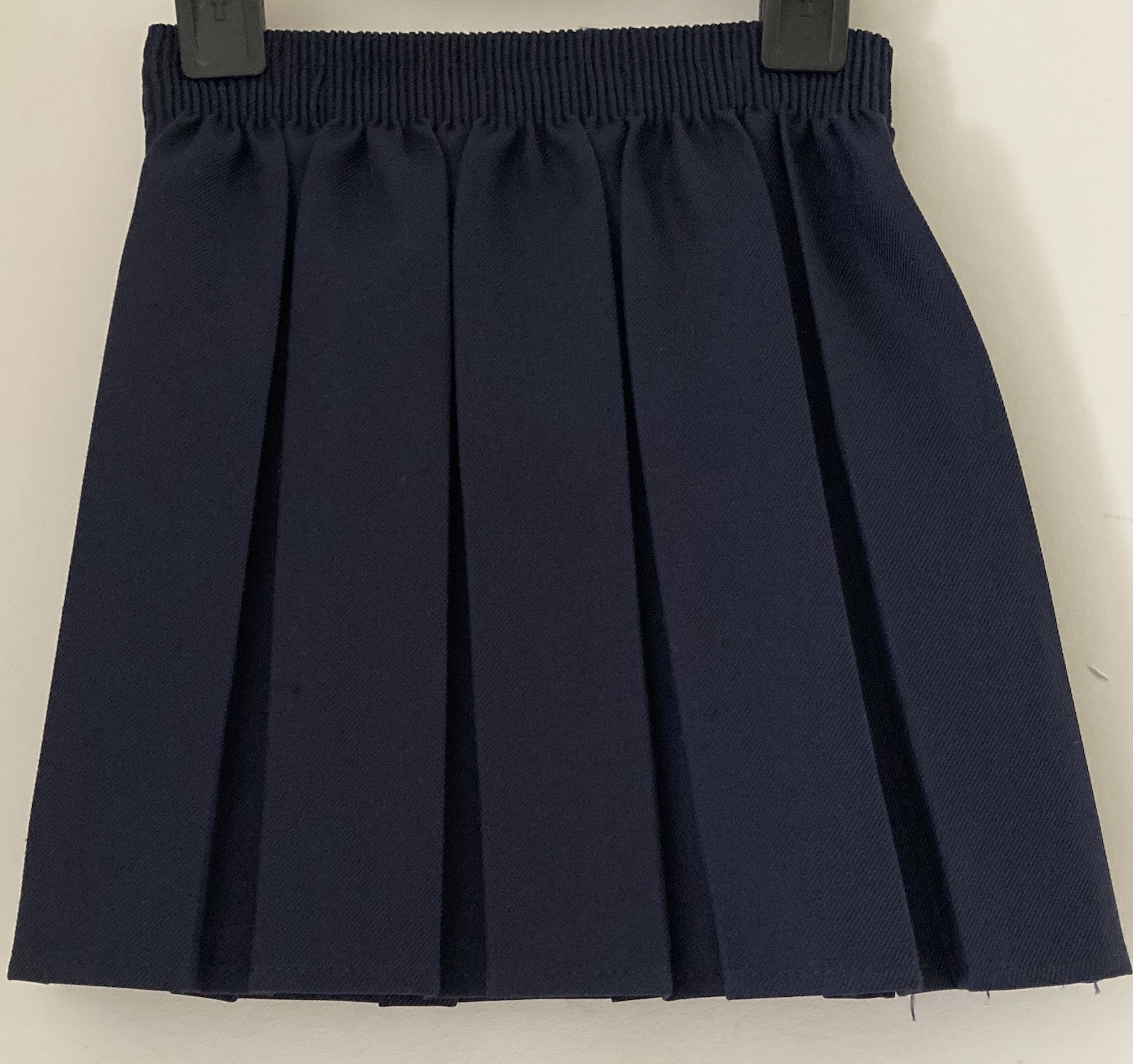 Girls' Navy Blue Skirt, box Pleats, Elasticated Waist 3-4 Y