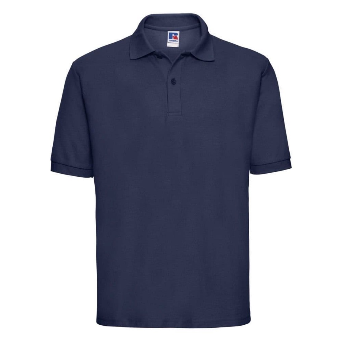 2 x Unisex Navy Blue Plain Polo Shirt, Short Sleeve 4-5 Y