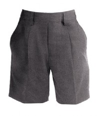Boys' Dark Grey Shorts, Pull-On, Flat Front, Elasticated Waist, Side Pockets 3-4 Y