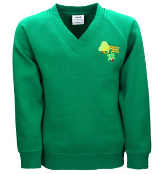 Burpham green sweatshirt 7/8 yrs (new style)
