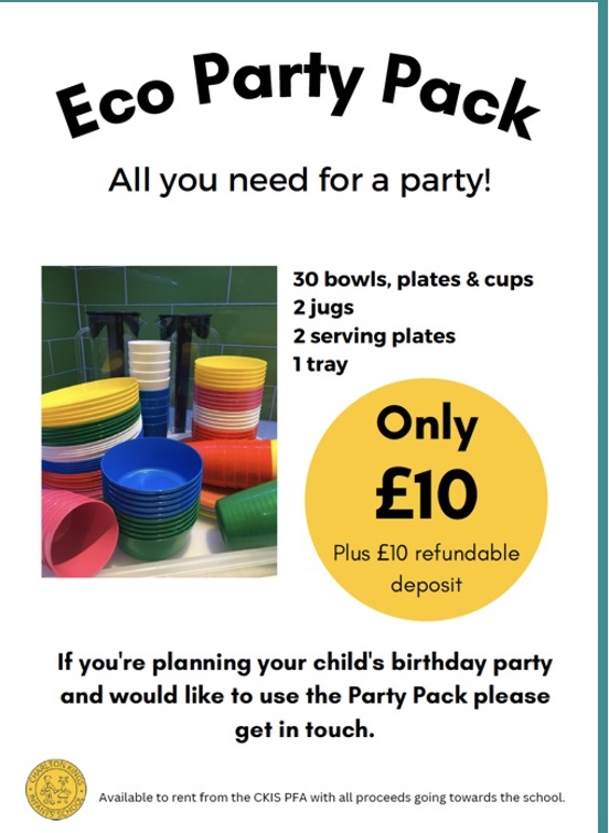 Eco Party Pack - Including £10 Refundable Deposit 