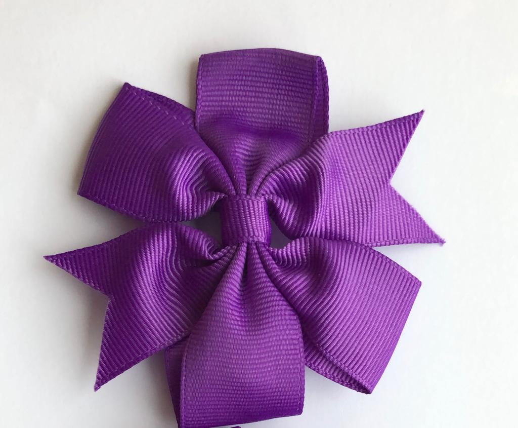 Hair Clip - Purple Bow