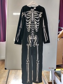 Black & White Skeleton costume age 7-8