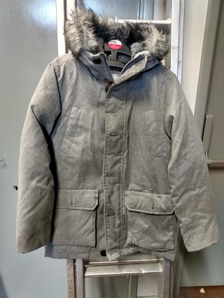 Grey winter coat age 9-10