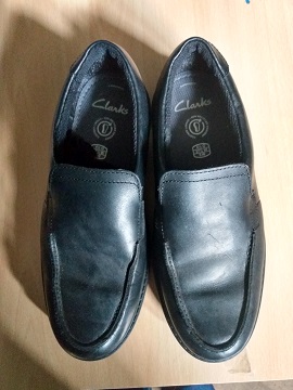 Black slip on shoes size 4.5G
