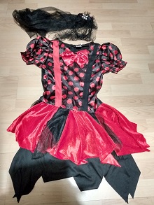 Red & Black Witch Costume size XS