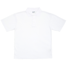 Girl's plain white polo shirt age 7-8