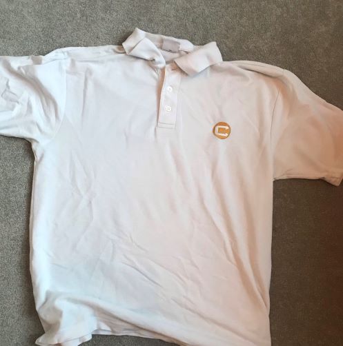 Charter North Polo Shirt: Size Medium marked