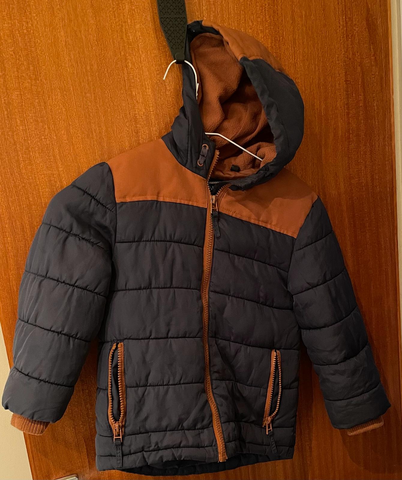 Brown and Navy Coat 3-4 yrs