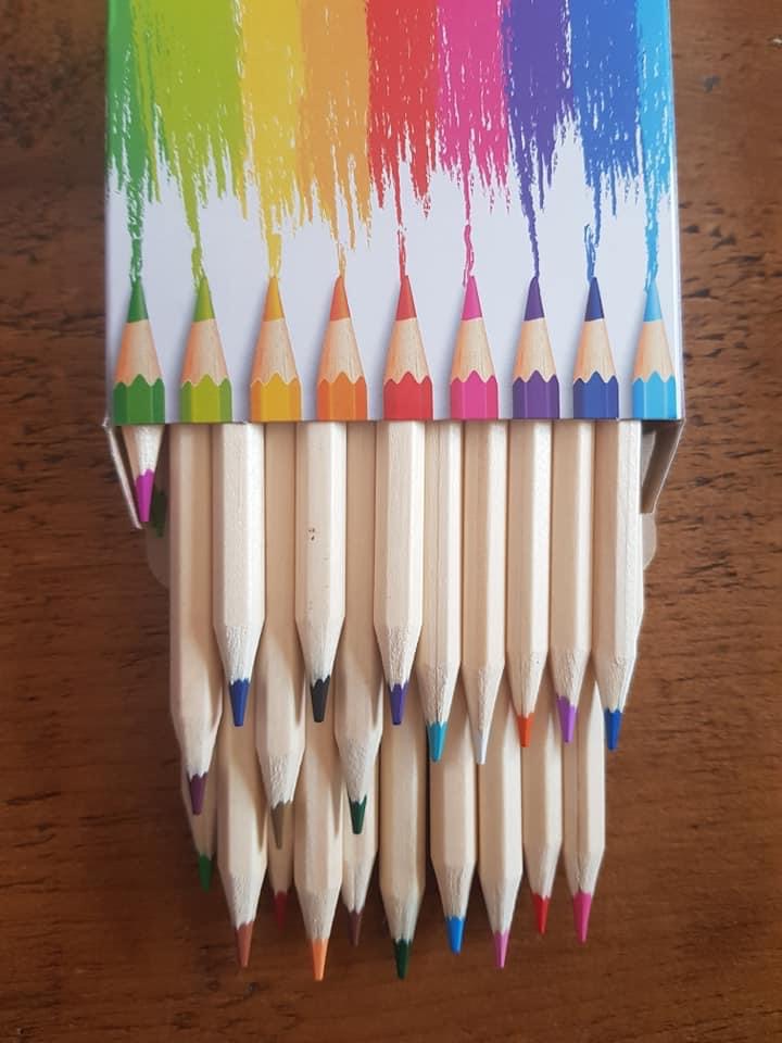 24 Personalised Coloured Pencils