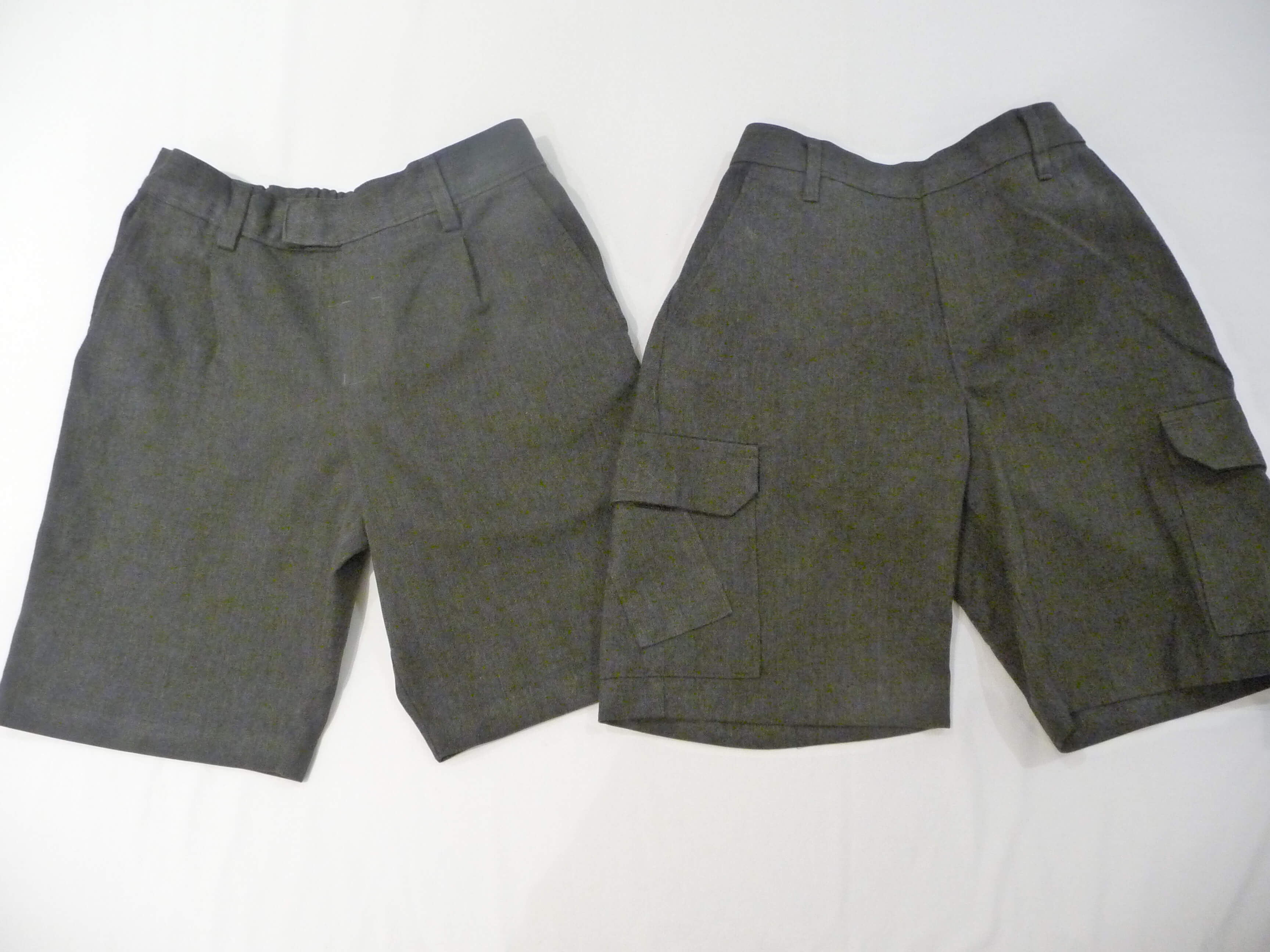 Boys' School Shorts Grey, Pack of 2 - AGE 4-5