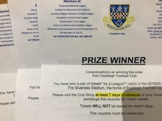 Eastleigh Football Club - 3 pairs of tickets