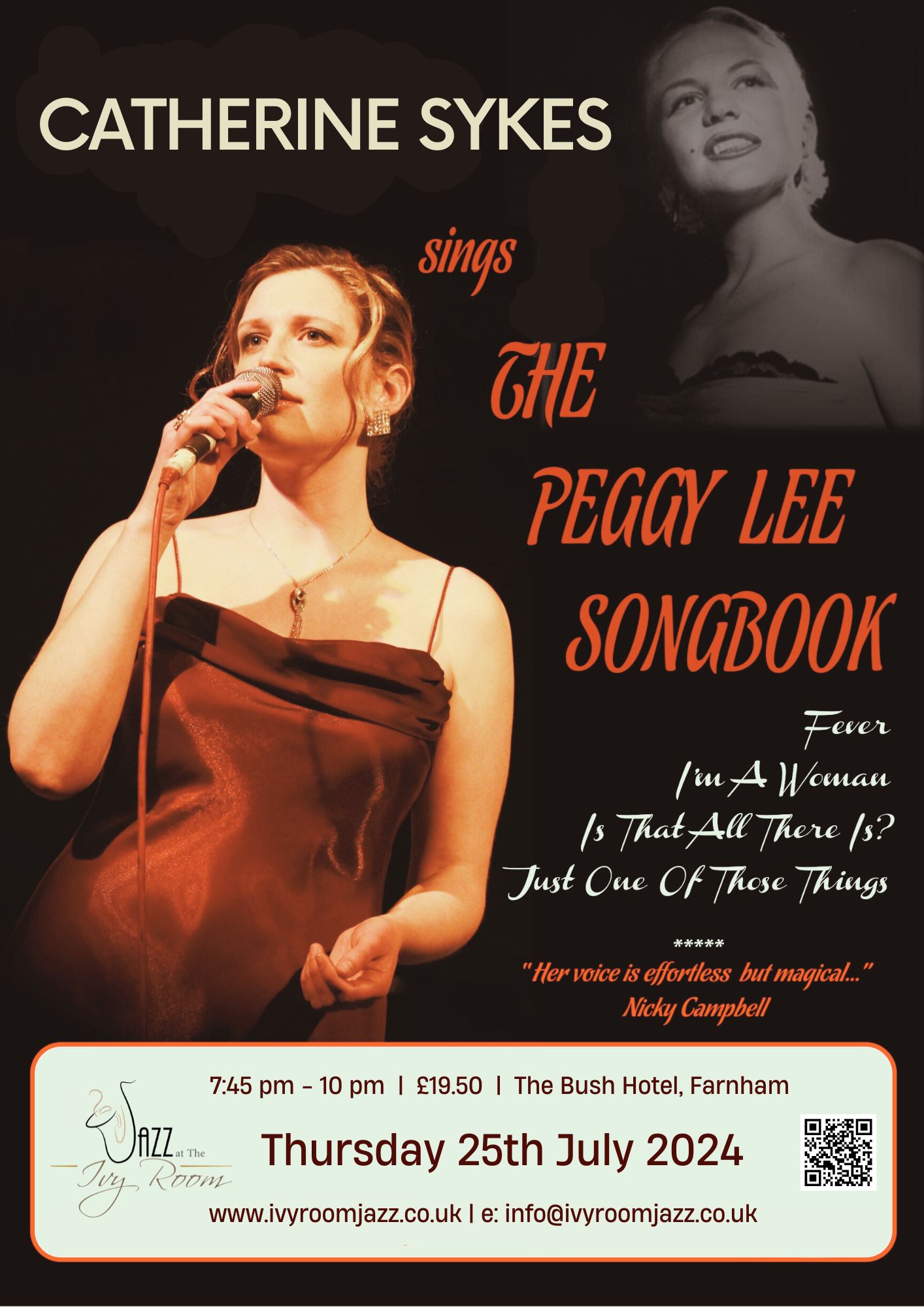 CATHERINE SYKES Sings The Peggy Lee Songbook