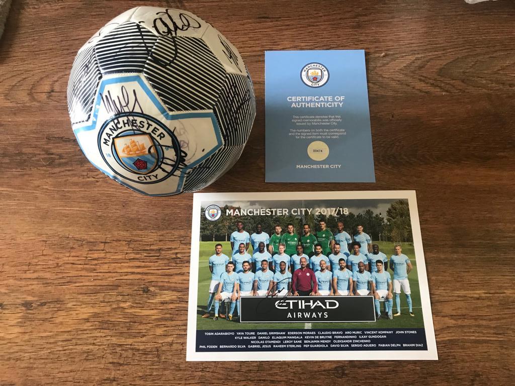 LOT 31: Signed Manchester City football