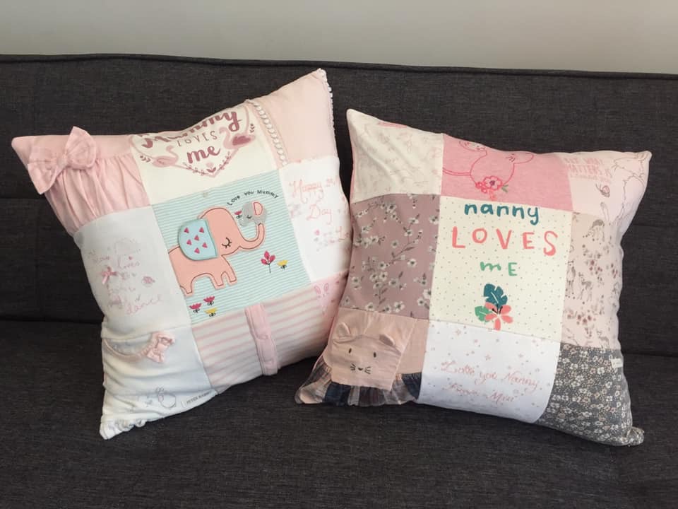 LOT 7: Poppy Nickleson - Bespoke keepsake cushion