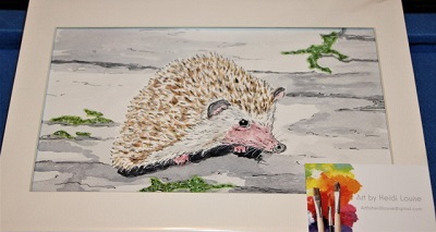Hedgehog Painting - Sponsored by Art by Heidi Louise