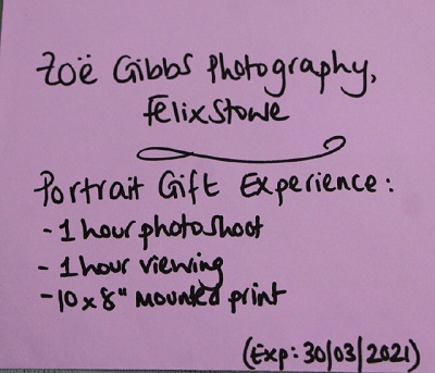 Portrait Gift Experience voucher - Zoe Gibbs, Felixstowe (2 of 2)