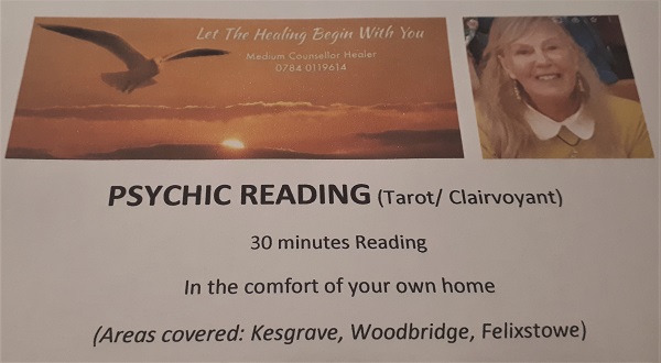 Psychic Reading (Penny Rossiter, Medium Counsellor Healer)
