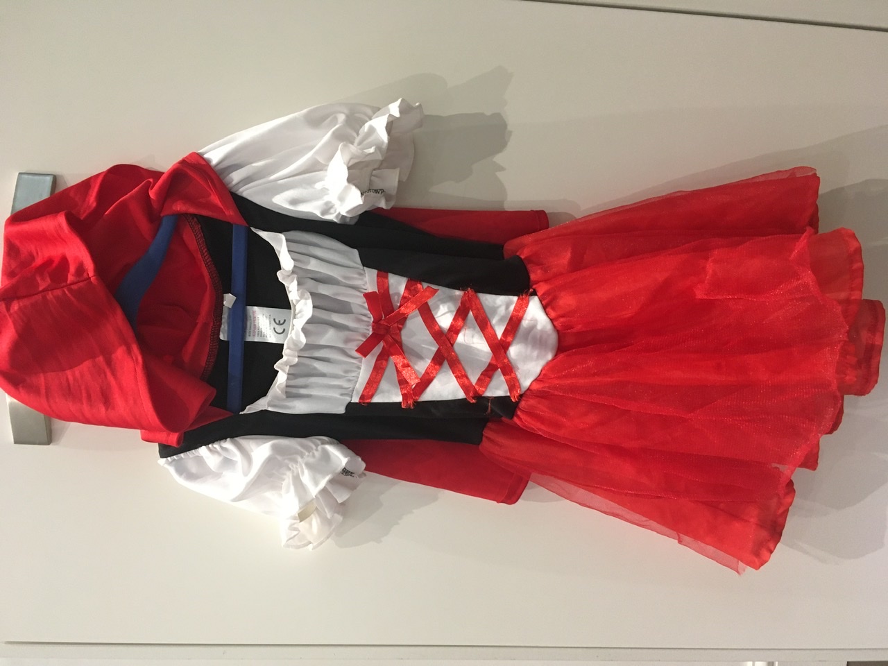 DRESSING UP COSTUME - LITTLE RED RIDING HOOD - AGE 3-4 YEARS